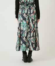 RLHAE37310 HIROKO BIS GRANDE(ヒロコ ビス グランデ) デジタルフラワープリントスカート グリーン