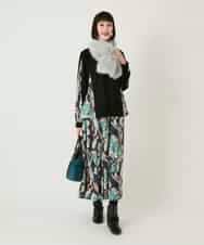 RLHAE37310 HIROKO BIS GRANDE(ヒロコ ビス グランデ) デジタルフラワープリントスカート グリーン