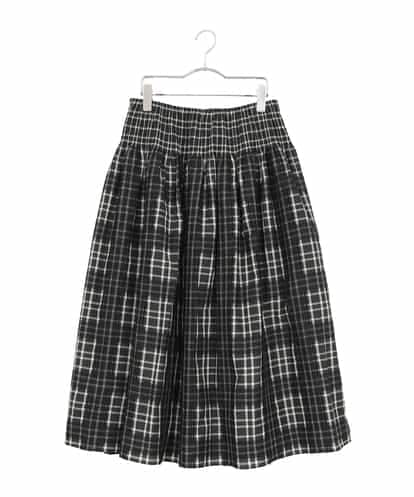 RLHAE52350 HIROKO BIS GRANDE 【大きいサイズ】チェックジャカードシャーリングスカート
