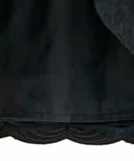 RLHAF50410 HIROKO BIS GRANDE(ヒロコ ビス グランデ) 【大きいサイズ】モチーフレースデザインスカート /洗える ブラック