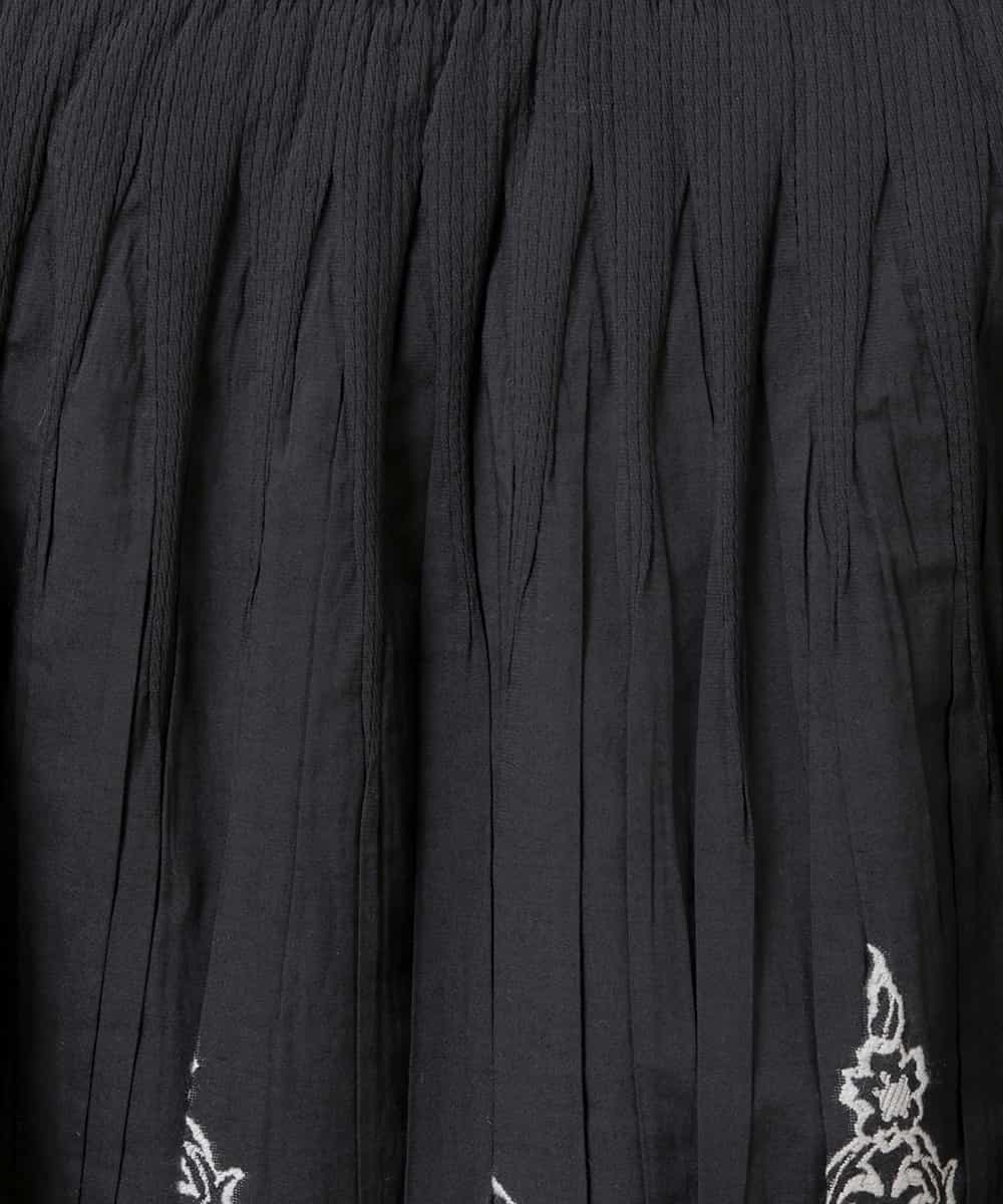 RLHAT25380 HIROKO BIS GRANDE(ヒロコ ビス グランデ) シャーリングジャカードスカート ブラック
