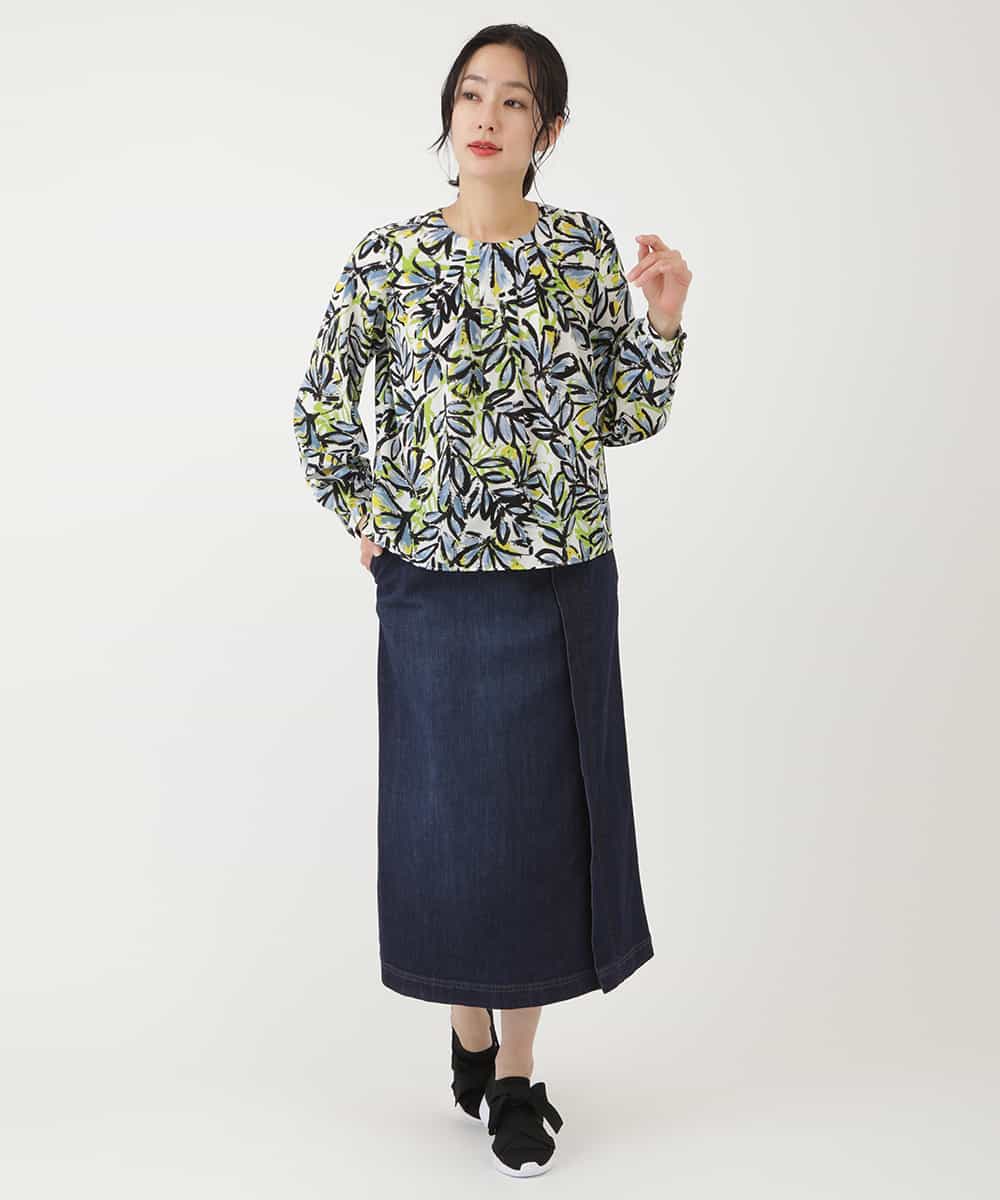 洗濯機で洗える ストレッチデニムスカート ミモレ丈スカート Hiroko Bis Grande ヒロコ ビス グランデ イトキンオンラインストア