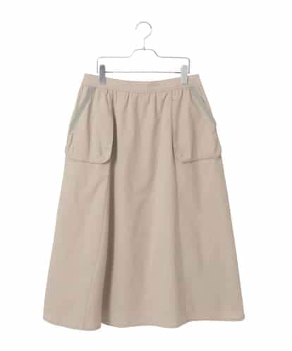 RLHFD31310 HIROKO BIS GRANDE リネンライクアウトポケットフレアスカート
