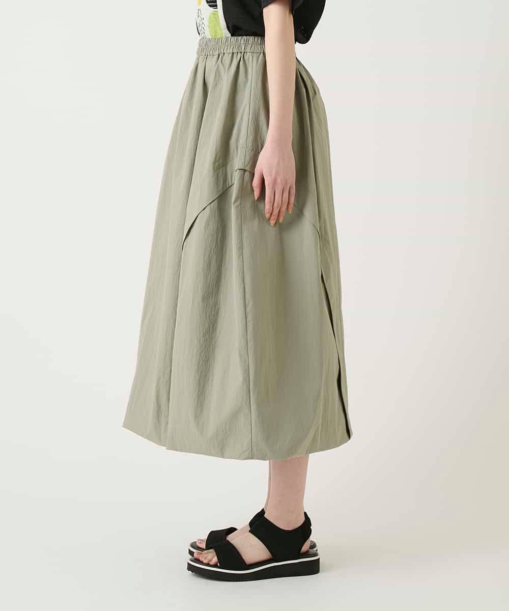 RLHGE59280 HIROKO BIS GRANDE(ヒロコ ビス グランデ) カーブタックバルーンスカート カーキ