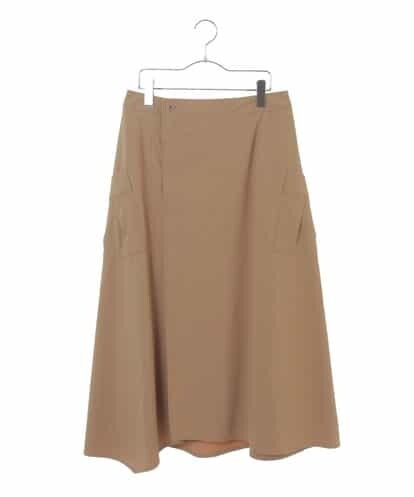 RLHGJ40250 HIROKO BIS GRANDE GLOW6月号掲載【洗濯機で洗える】ストレッチラップスカート