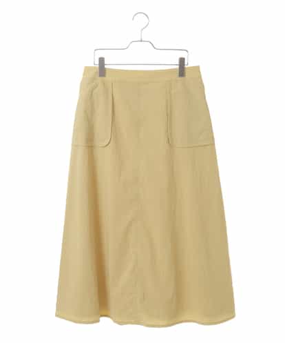 RLHGW19260 HIROKO BIS GRANDE 【大きいサイズ】パッチポケットナイロンフレアスカート