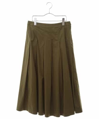 RLHHH11250 HIROKO BIS GRANDE 【洗濯機で洗える】コットンストレッチ タックスカート