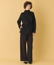 RLJAX11510 HIROKO BIS GRANDE(ヒロコ ビス グランデ) ループフリンジデザインジャケット ブラック