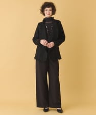 RLJAX11510 HIROKO BIS GRANDE(ヒロコ ビス グランデ) ループフリンジデザインジャケット ブラック