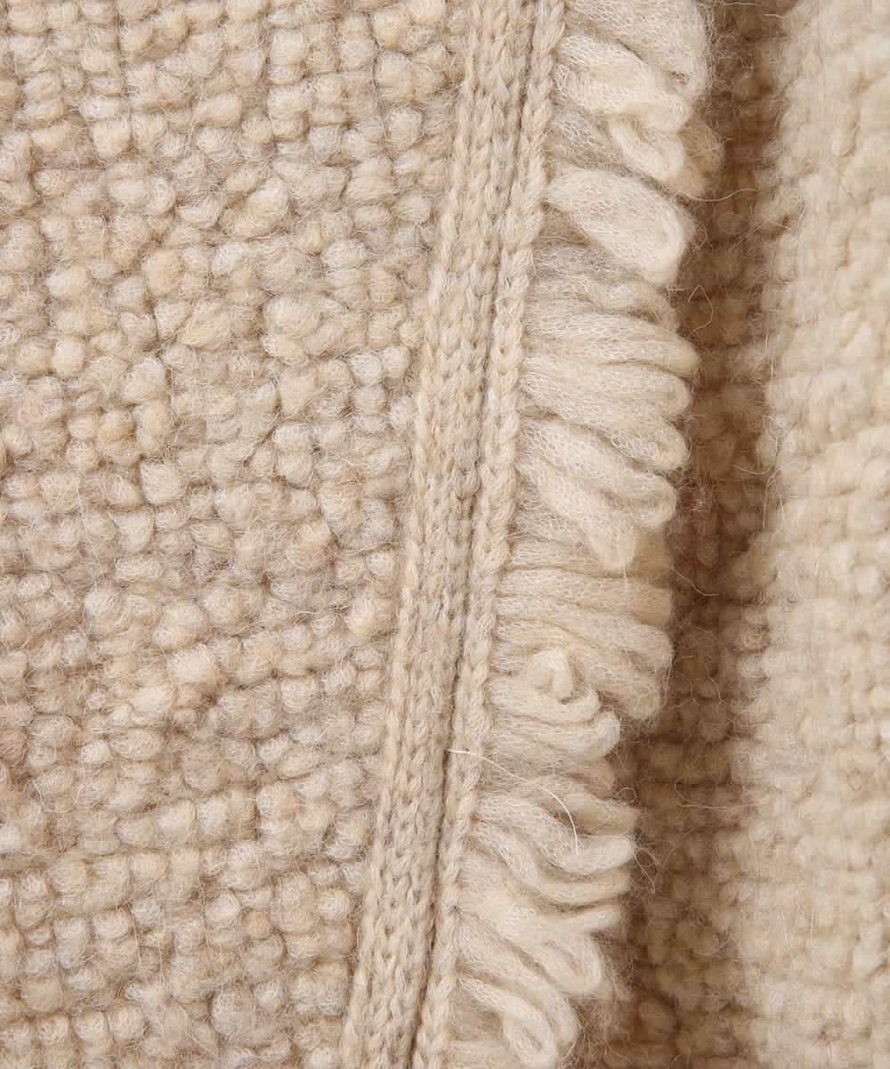 RLJAX11510 HIROKO BIS GRANDE(ヒロコ ビス グランデ) ループフリンジデザインジャケット ベージュ