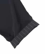 RLJDD02470 HIROKO BIS GRANDE(ヒロコ ビス グランデ) 【大きいサイズ】無地×ストライプレイヤード風ジャケット ネイビー