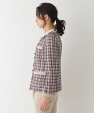 RLJDS15610 HIROKO BIS GRANDE(ヒロコ ビス グランデ) ファンシーツイードジャケット ピンク