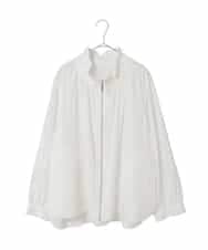 RLJED01410 HIROKO BIS GRANDE(ヒロコ ビス グランデ) ナチュラルワッシャーギャザーライトブルゾン ホワイト