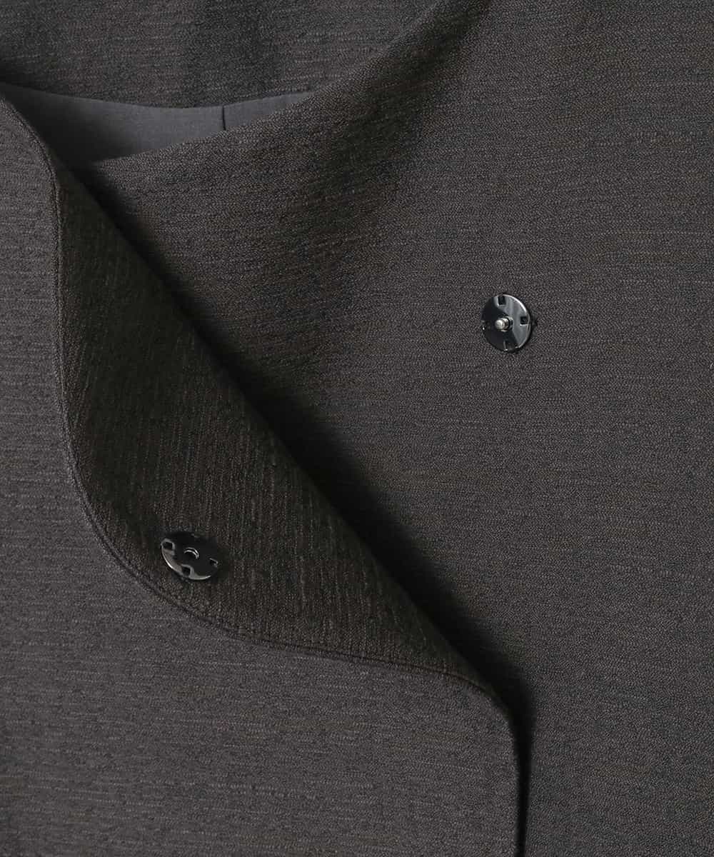 RLJED45410 HIROKO BIS GRANDE(ヒロコ ビス グランデ) ジャカードノーカラージャケット ダークグレー