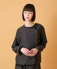 RLJED45410 HIROKO BIS GRANDE(ヒロコ ビス グランデ) 【大きいサイズ】ジャカードノーカラージャケット /洗える ダークグレー