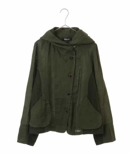 RLJEI11350 HIROKO BIS GRANDE 【洗える】リネン製品染めフーディジャケット