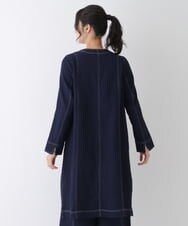RLJES10310 HIROKO BIS GRANDE(ヒロコ ビス グランデ) 【洗える】ノーカラーコート ネイビー