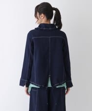 RLJES11290 HIROKO BIS GRANDE(ヒロコ ビス グランデ) 【洗える】Aラインショートブルゾン グリーン