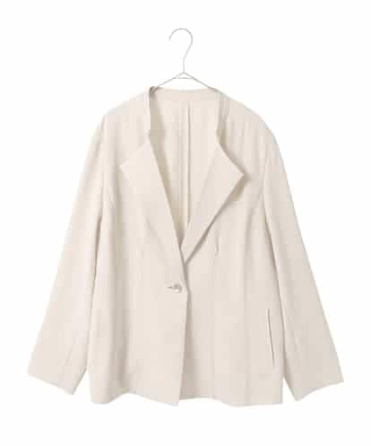 RLJFD10350 HIROKO BIS GRANDE 【大きいサイズ】切り替えステッチデザインジャケット