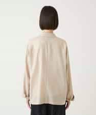 RLJGE10350 HIROKO BIS GRANDE(ヒロコ ビス グランデ) 【大きいサイズ】リネンライクジャケット ベージュ