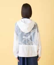 RLJGE30380 HIROKO BIS GRANDE(ヒロコ ビス グランデ) 【先行予約/大きいサイズ】オパールロゴジョイントデザインブルゾン ホワイト