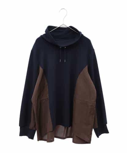 RLKAA21290  【大きいサイズ】タフタジョイントハイネックプルオーバー /洗える