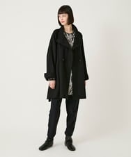 RLKAE34280 HIROKO BIS GRANDE(ヒロコ ビス グランデ) 【大きいサイズ】アートロゴ総柄チュニックカットソー /洗える カーキ