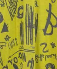 RLKAE34280 HIROKO BIS GRANDE(ヒロコ ビス グランデ) アートロゴ総柄チュニックカットソー カーキ