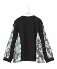 RLKAE35280 HIROKO BIS GRANDE(ヒロコ ビス グランデ) デジタルフラワージョイントカットソー ブラック