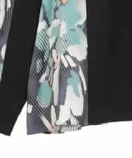 RLKAE35280 HIROKO BIS GRANDE(ヒロコ ビス グランデ) デジタルフラワージョイントカットソー ブラック