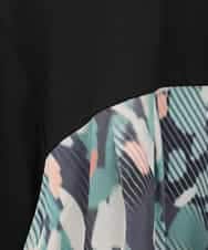 RLKAE35280 HIROKO BIS GRANDE(ヒロコ ビス グランデ) デジタルフラワージョイントカットソー ブラック