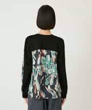 RLKAE35280 HIROKO BIS GRANDE(ヒロコ ビス グランデ) デジタルフラワージョイントカットソー ブラック