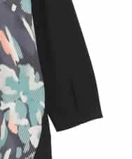 RLKAE36300 HIROKO BIS GRANDE(ヒロコ ビス グランデ) デジタルフラワージョイントチュニック ブラック