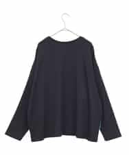 RLKAE38250 HIROKO BIS GRANDE(ヒロコ ビス グランデ) デシンジョイントアートプリントプルオーバー ネイビー