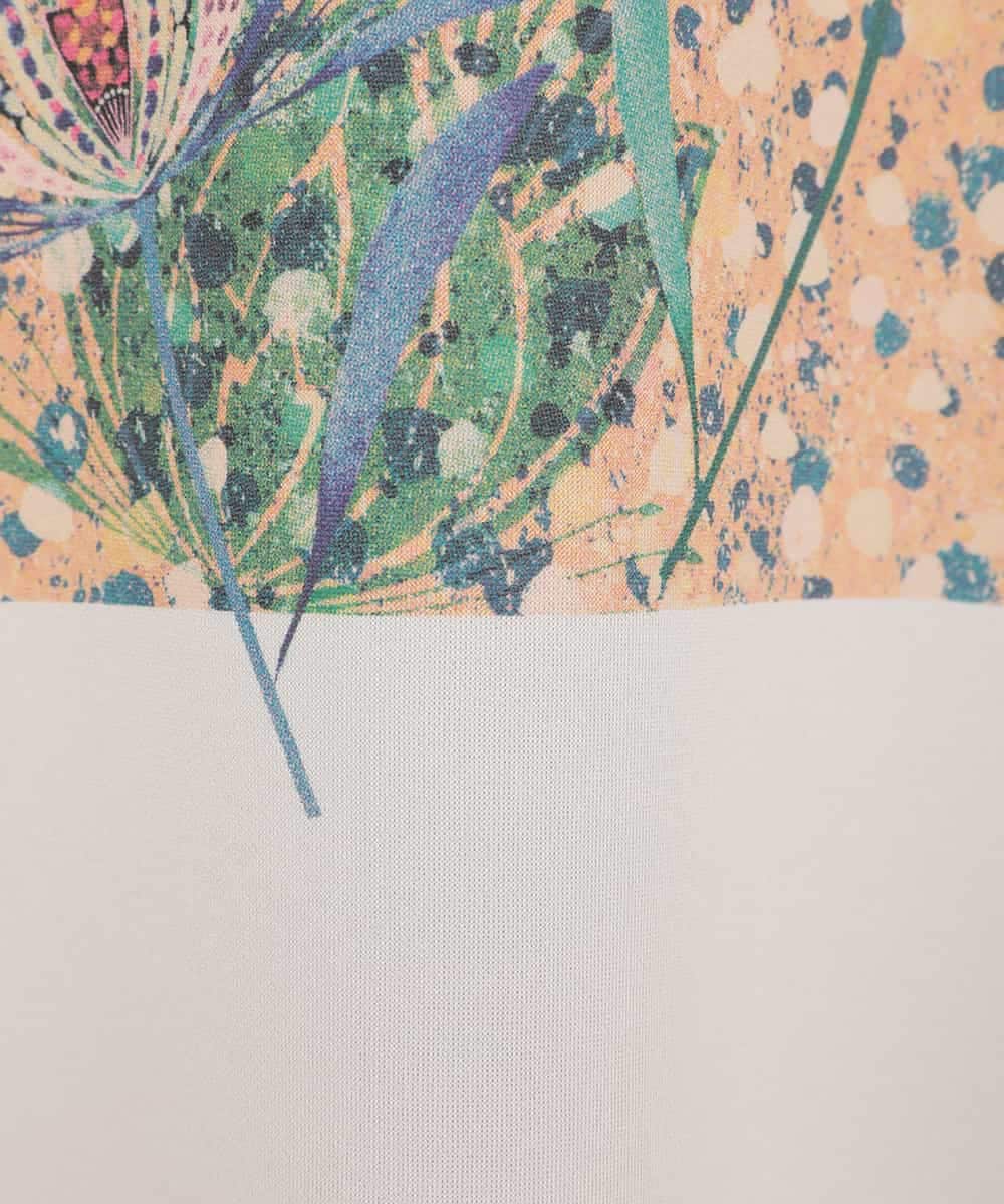 RLKAE39290 HIROKO BIS GRANDE(ヒロコ ビス グランデ) 幾何アートフラワーボンディングプルオーバー ベージュ