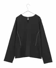 RLKAE40280 HIROKO BIS GRANDE(ヒロコ ビス グランデ) ラインアクセントポンチプルオーバー ブラック