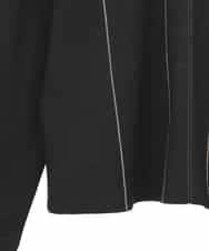 RLKAE40280 HIROKO BIS GRANDE(ヒロコ ビス グランデ) ラインアクセントポンチプルオーバー ブラック