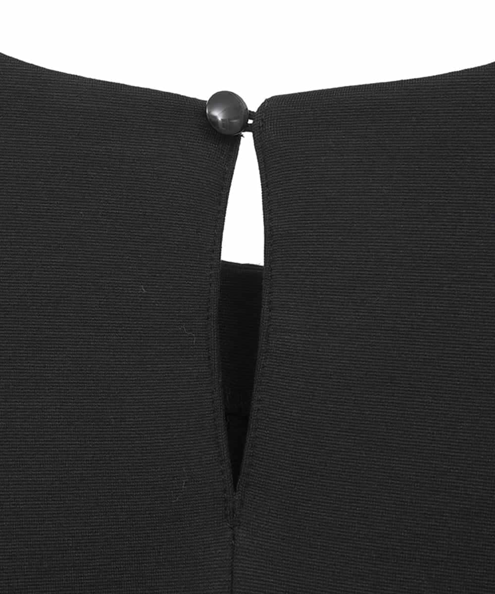 RLKAE40280 HIROKO BIS GRANDE(ヒロコ ビス グランデ) ラインアクセントポンチプルオーバー ブラック