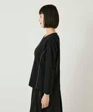 RLKAE40280 HIROKO BIS GRANDE(ヒロコ ビス グランデ) ラインアクセントポンチプルオーバー ブラック