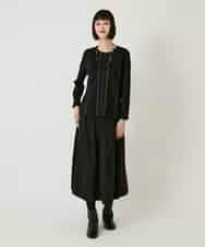 RLKAE40280 HIROKO BIS GRANDE(ヒロコ ビス グランデ) ラインアクセントポンチプルオーバー ブラック