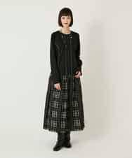 RLKAE40280 HIROKO BIS GRANDE(ヒロコ ビス グランデ) ラインアクセントポンチプルオーバー ブラック