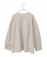 RLKAF07290 HIROKO BIS GRANDE(ヒロコ ビス グランデ) 【大きいサイズ】グラフィカルモチーフデザインスウェット ベージュ