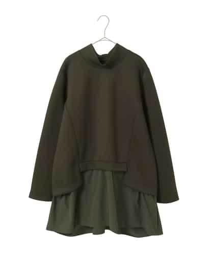 RLKAG11300 HIROKO BIS GRANDE 【大きいサイズ】ストレッチダンボールドッキングデザインチュニック