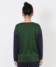 RLKAW30290 HIROKO BIS GRANDE(ヒロコ ビス グランデ) 【洗える】モヘヤ刺繍デザインプルオーバー ネイビー