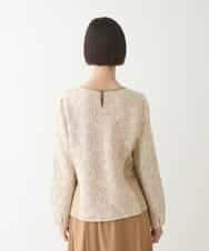 RLKAX11290 HIROKO BIS GRANDE(ヒロコ ビス グランデ) 【洗える】レースボンディングデザインプルオーバー ベージュ