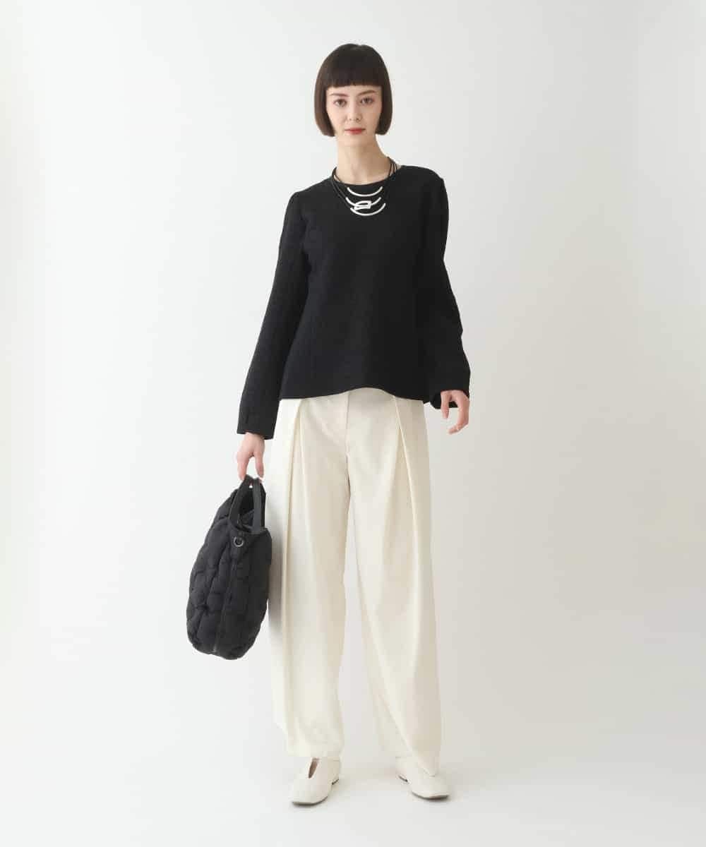 RLKAX11290 HIROKO BIS GRANDE(ヒロコ ビス グランデ) 【洗える】レースボンディングデザインプルオーバー ベージュ