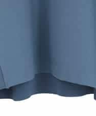 RLKDD06250 HIROKO BIS GRANDE(ヒロコ ビス グランデ) 【大きいサイズ】異素材切り替えハイネックプルオーバー ブルー