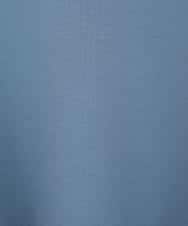 RLKDD07310 HIROKO BIS GRANDE(ヒロコ ビス グランデ) 【大きいサイズ】異素材切り替えチュニックプルオーバー ブルー