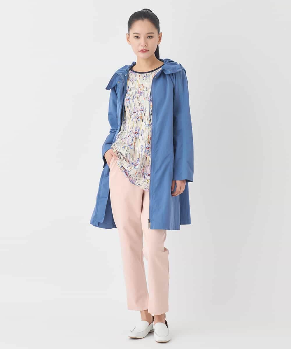 RLKDD09280 HIROKO BIS GRANDE(ヒロコ ビス グランデ) 【大きいサイズ】アイリスフラワープリントチュニック アイボリー