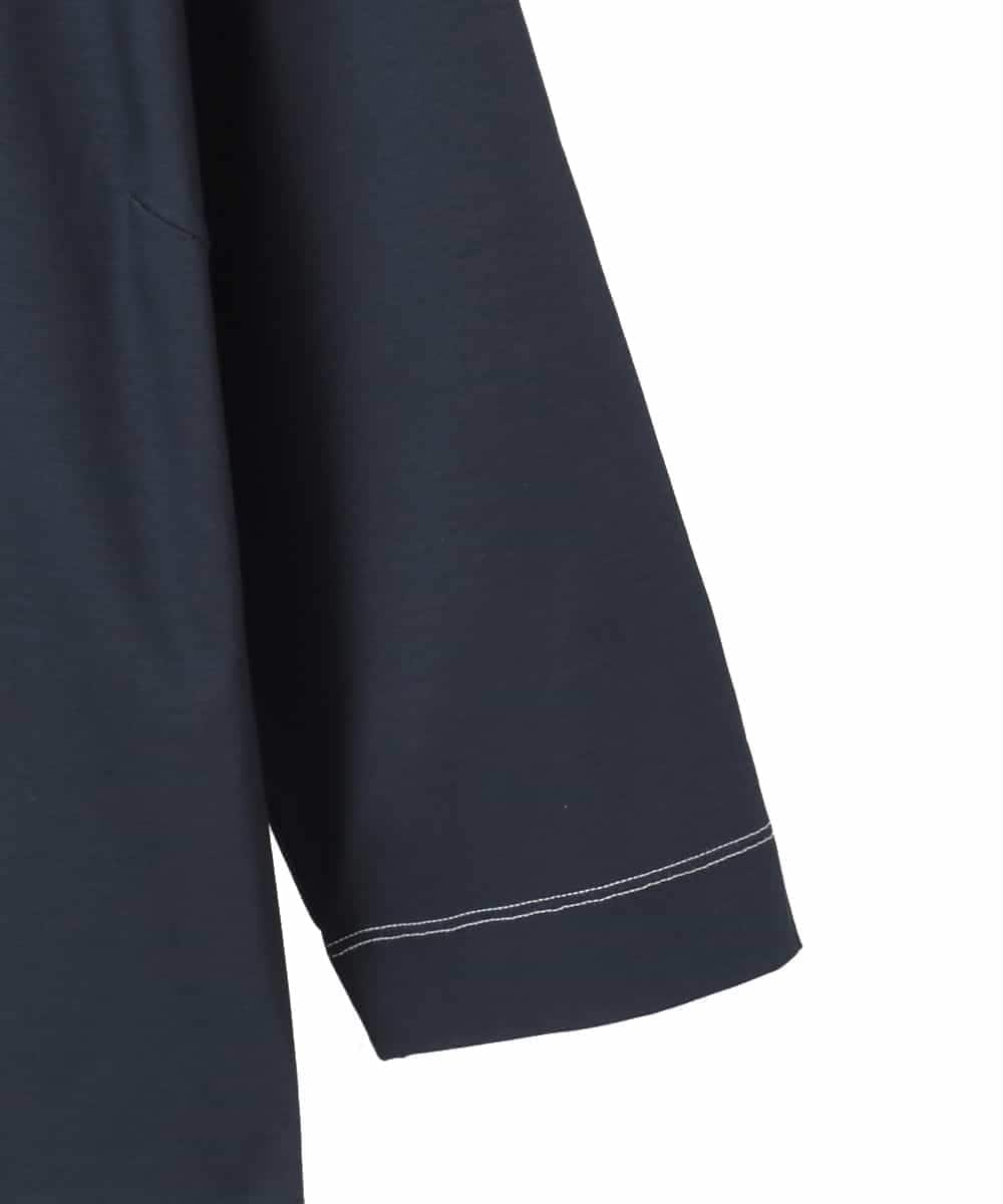 RLKED22210 HIROKO BIS GRANDE(ヒロコ ビス グランデ) サボテン刺繍コットンTシャツ ネイビー